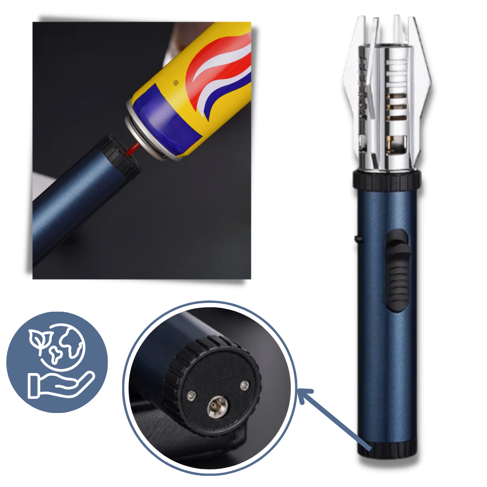 Windproof Lighter with Adjustable Flame Control