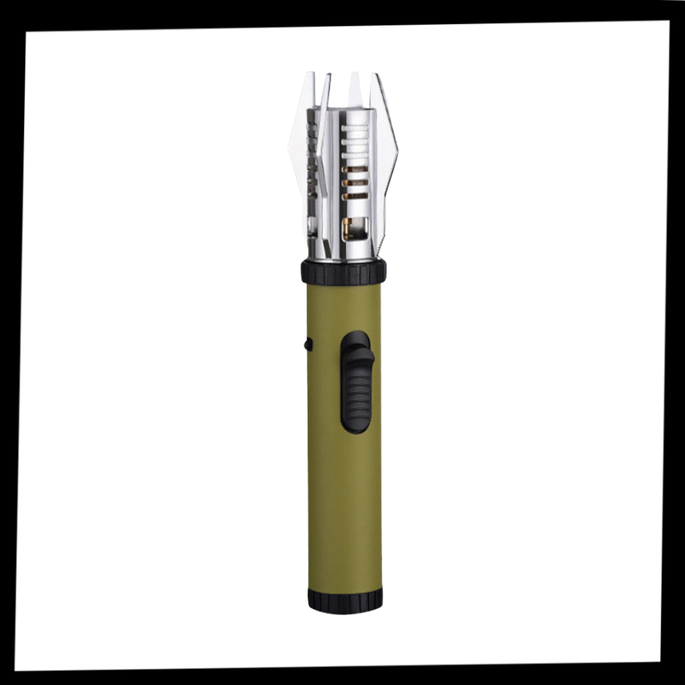 Windproof Lighter with Adjustable Flame Control