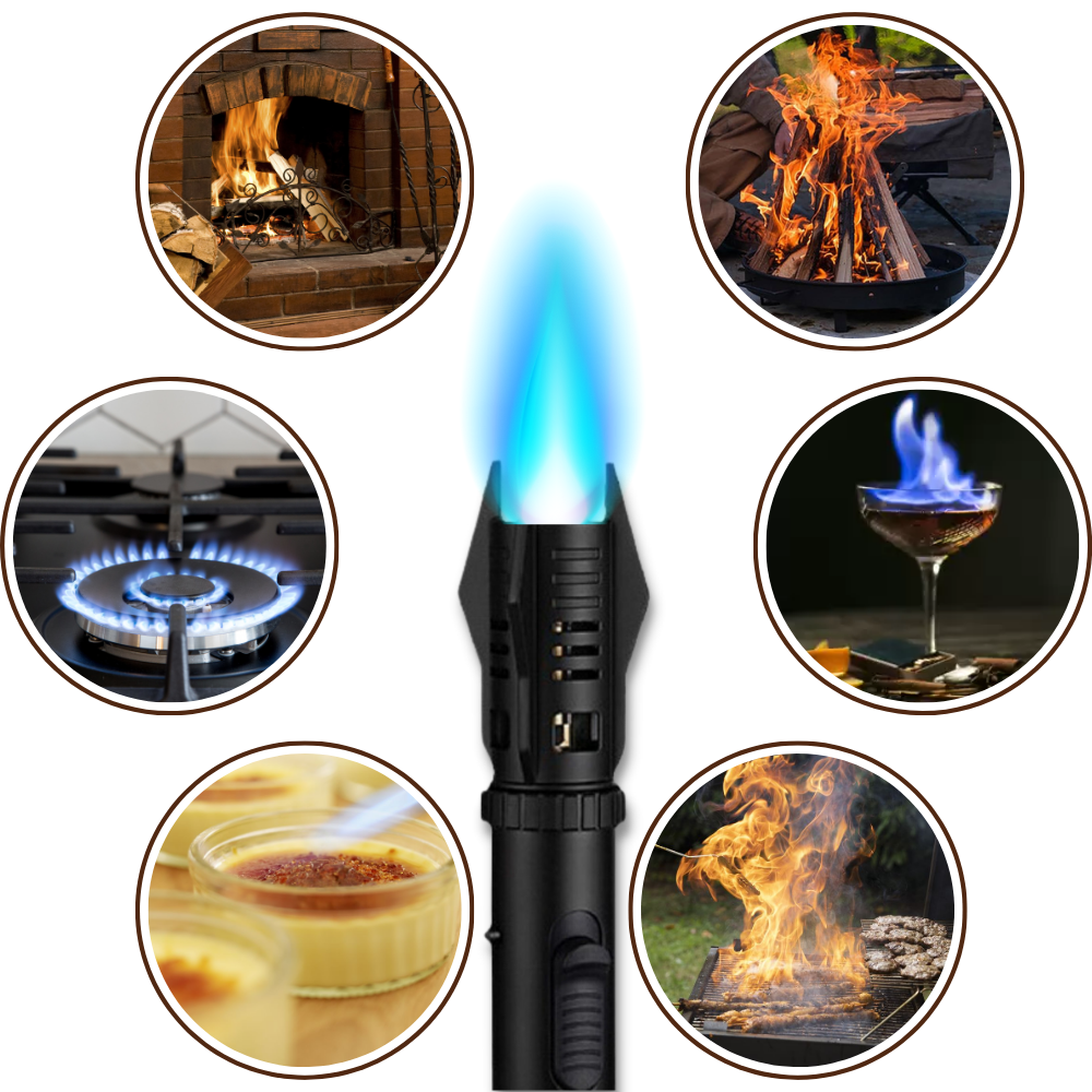 Windproof Lighter with Adjustable Flame Control