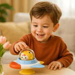 Rotierendes Lernspielzeug mit Saugnäpfen – Montessori inspiriert