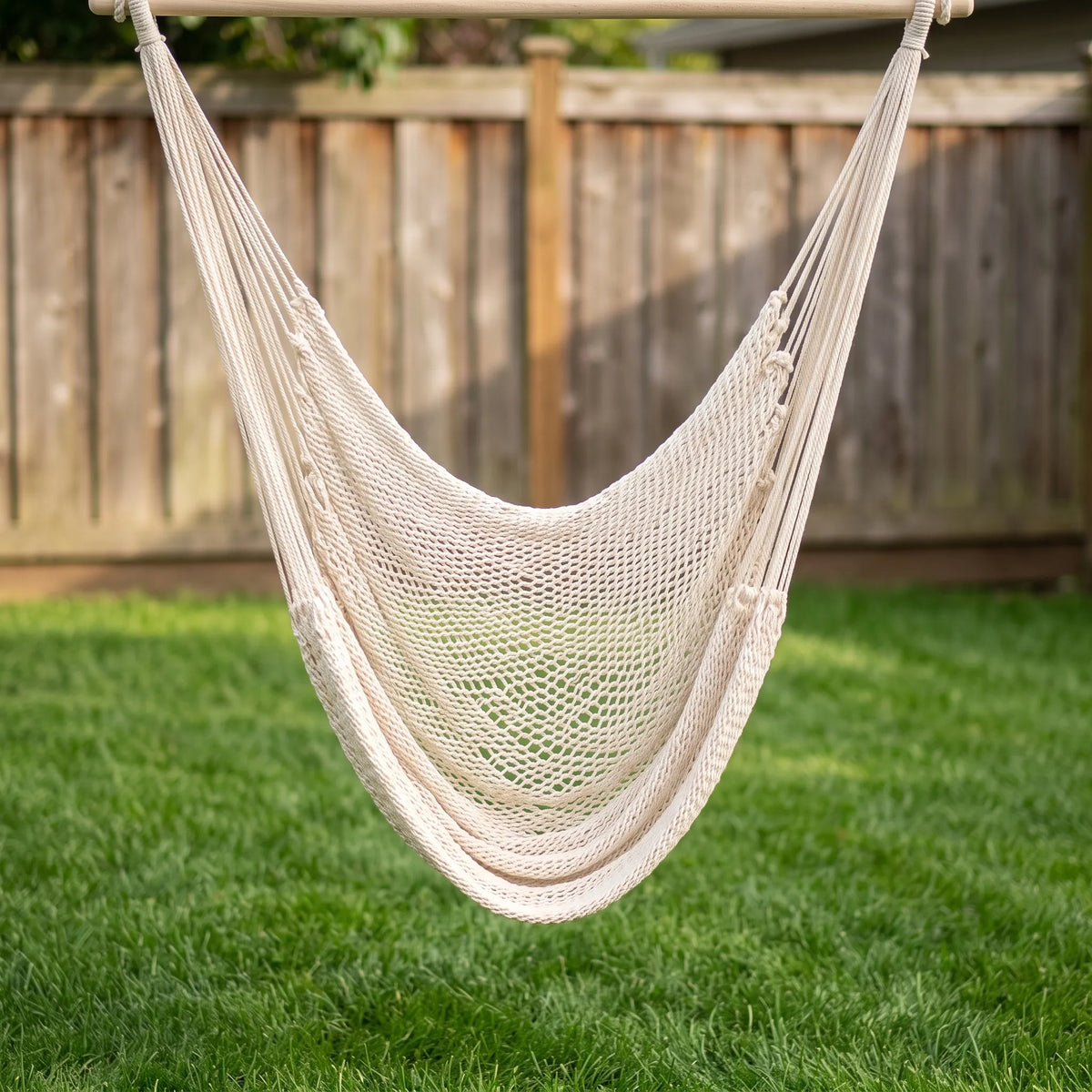 Tasseled Hammock Chair or Bed for Outdoor Use - Unisex Design
