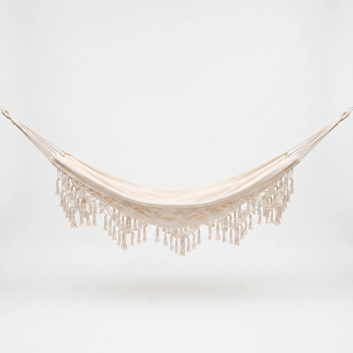 Tasseled Hammock Chair or Bed for Outdoor Use - Unisex Design