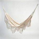 Tasseled Hammock Chair or Bed for Outdoor Use - Unisex Design