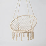 Macrame Swing Chair for Indoor and Outdoor Use - Unisex Boho Style