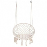 Macrame Swing Chair for Indoor and Outdoor Use - Unisex Boho Style