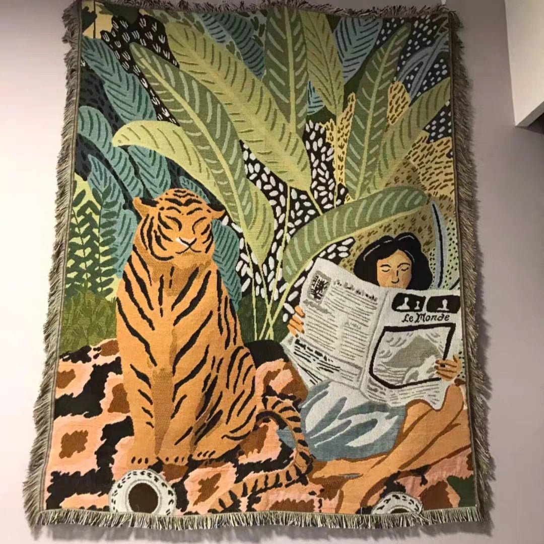 Gemütliche Strickdecke im Boho-Stil für Ihr Zuhause