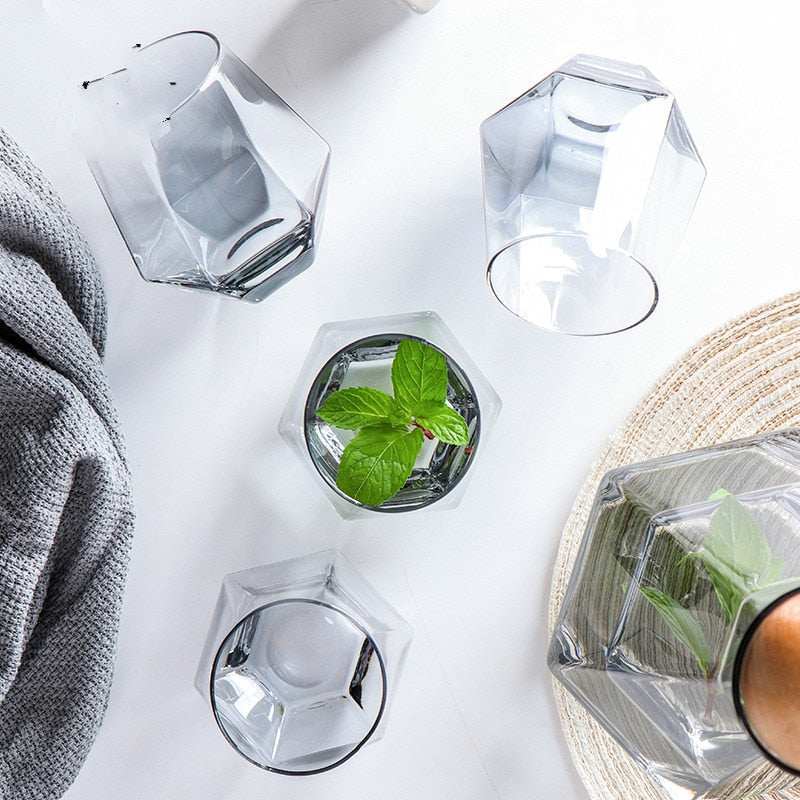 Kristallglas Wasserkrug Set mit kaltem Wasser und Tassen