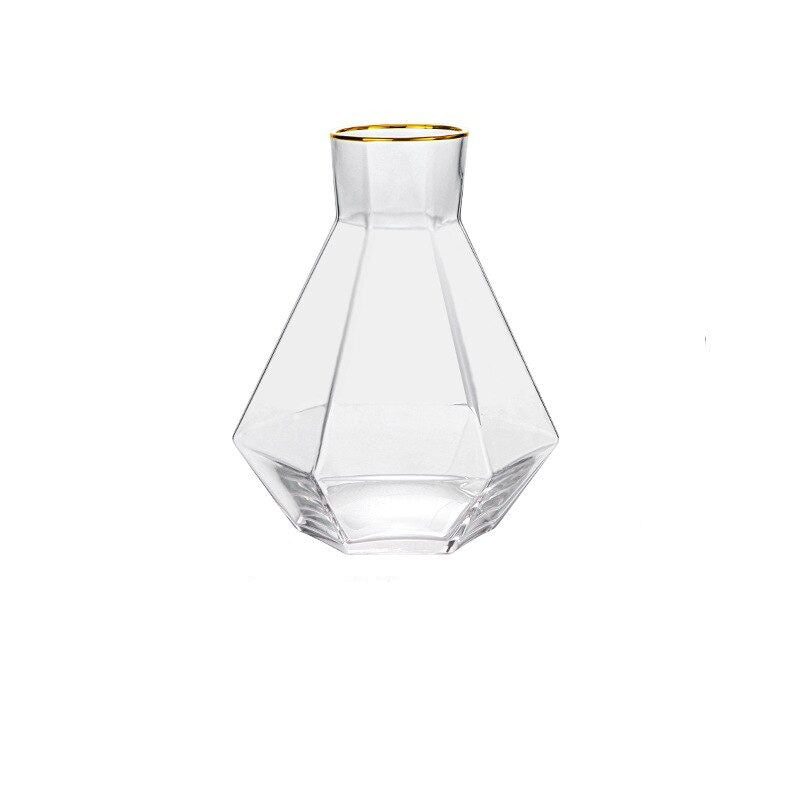 Kristallglas Wasserkrug Set mit kaltem Wasser und Tassen