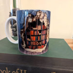 Bücherliebhaber Tasse – 3D Becher mit Bücherregal-Design