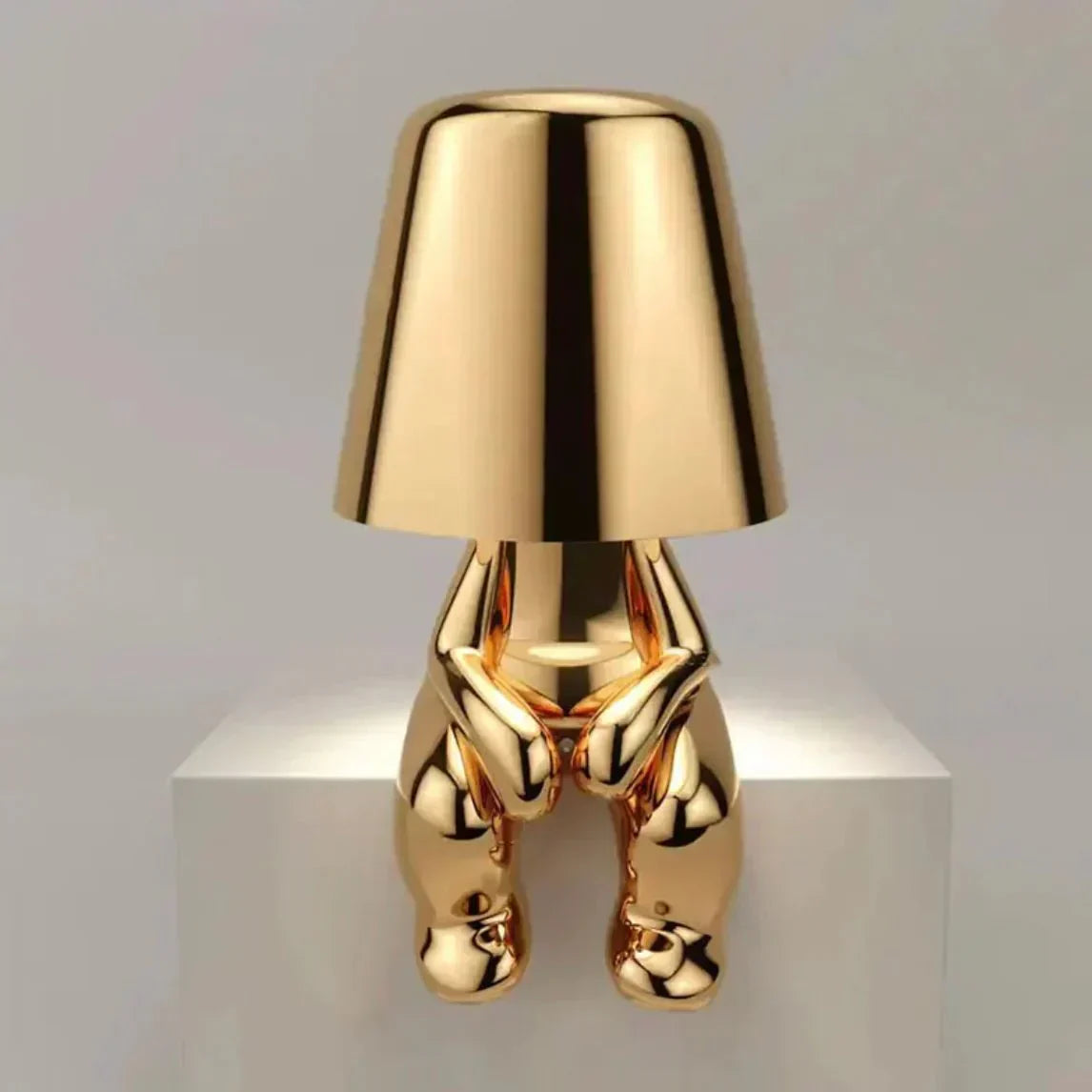 Creative Table Lamp - Cordless Sculpture Light with Dimmer