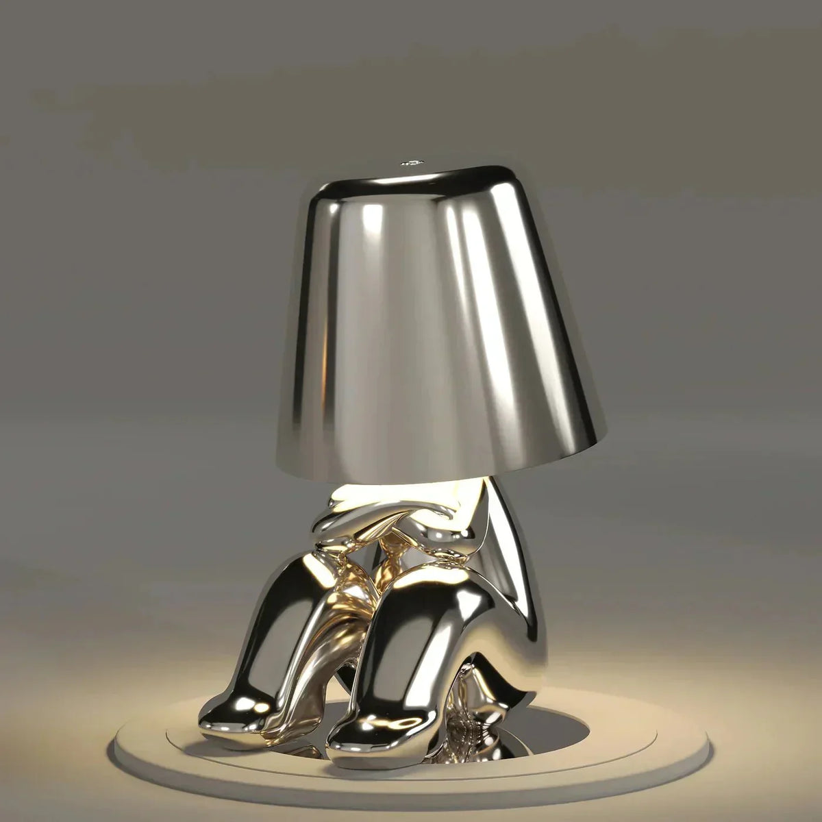 Creative Table Lamp - Cordless Sculpture Light with Dimmer