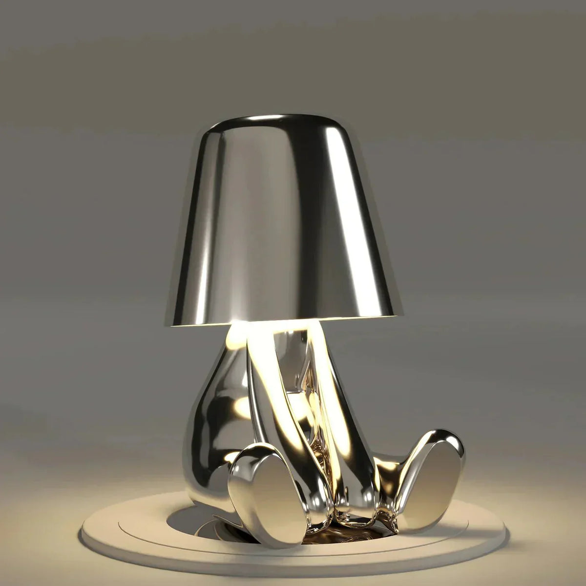 Creative Table Lamp - Cordless Sculpture Light with Dimmer