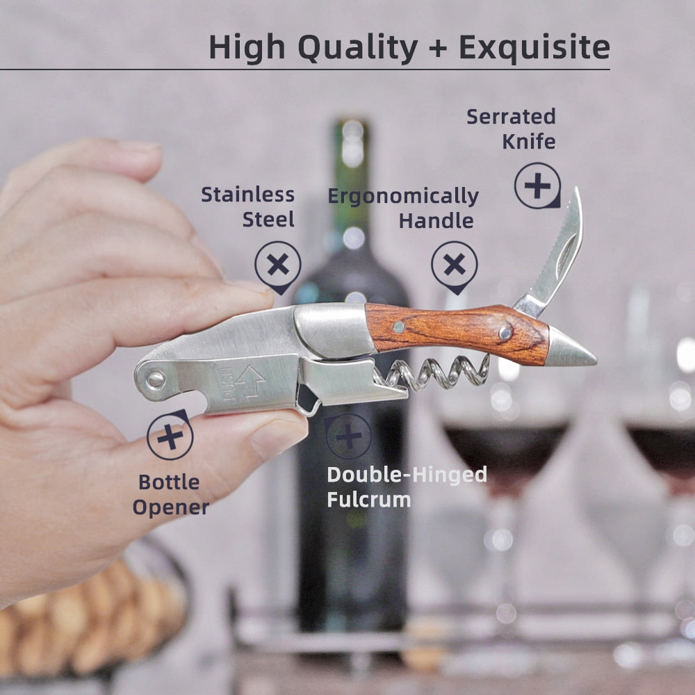 Flaschenöffner und Folienabschneider Geschenk für Weinliebhaber