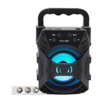Kabelloser Lautsprecher mit Bluetooth, FM, USB und Lichtshow