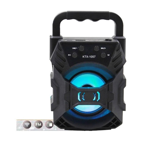 Kabelloser Lautsprecher mit Bluetooth, FM, USB und Lichtshow