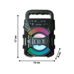Kabelloser Lautsprecher mit Bluetooth, FM, USB und Lichtshow