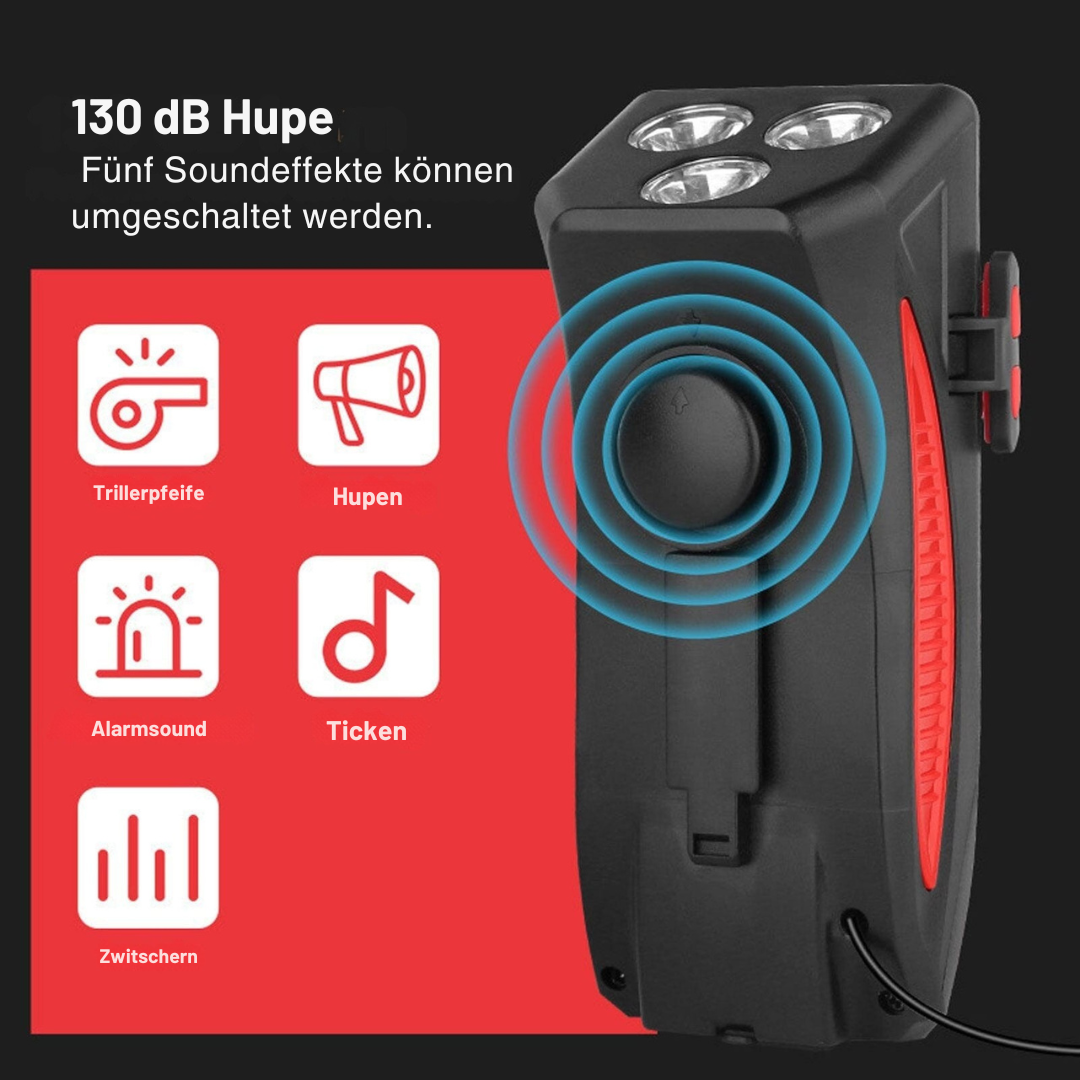 Multifunktionales Fahrradlicht mit Powerbank und 1500 Lumen