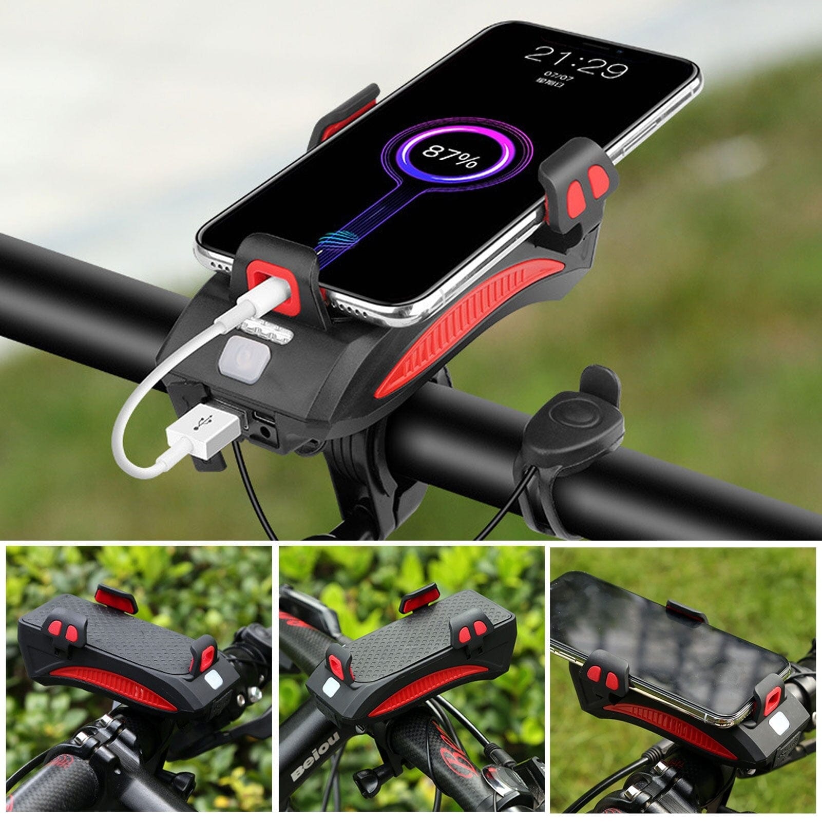 Multifunktionales Fahrradlicht mit Powerbank und 1500 Lumen