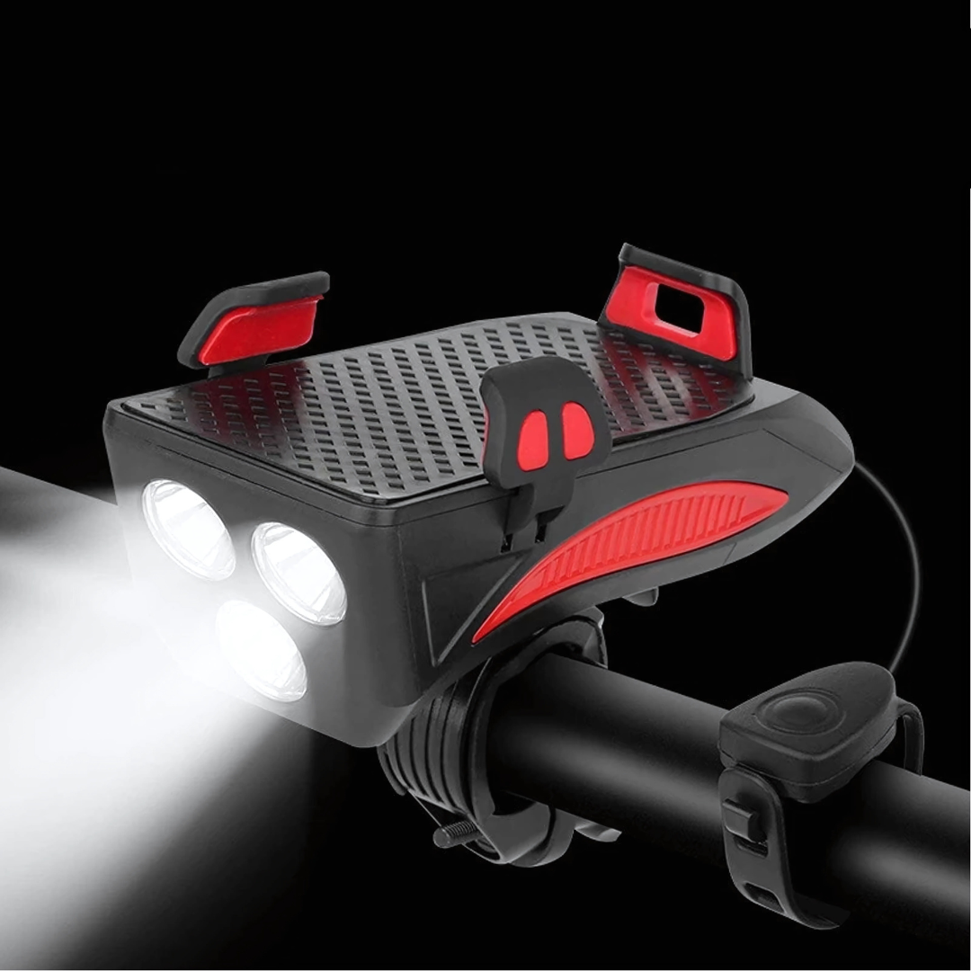 Multifunktionales Fahrradlicht mit Powerbank und 1500 Lumen