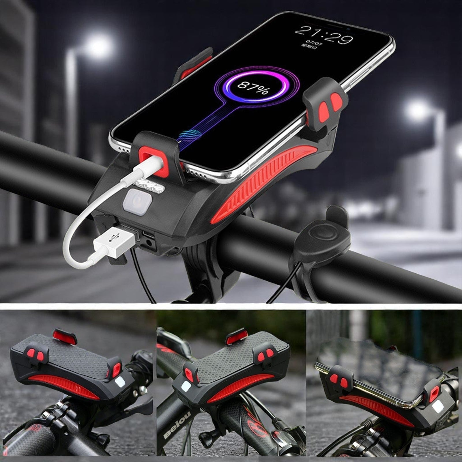 Multifunktionales Fahrradlicht mit Powerbank und 1500 Lumen