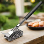 Stainless Steel Grill Cleaning Brush – Safe and Bristle-Free Design