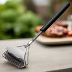 Stainless Steel Grill Cleaning Brush – Safe and Bristle-Free Design