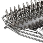 Stainless Steel Grill Cleaning Brush – Safe and Bristle-Free Design