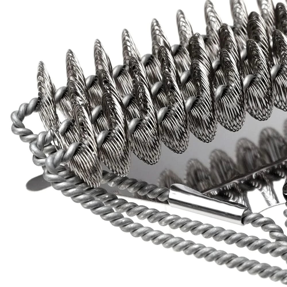 Stainless Steel Grill Cleaning Brush – Safe and Bristle-Free Design