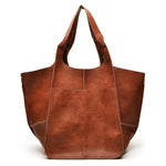 Stilvolle Vintage-Ledertasche mit praktischem Reißverschluss
