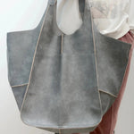 Stilvolle Vintage-Ledertasche mit praktischem Reißverschluss
