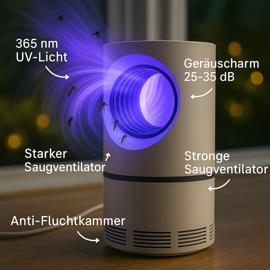 Effiziente UV-Insektenfalle für Innen- und Außenbereich