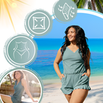Versatile swimsuit with integrated bra for perfect beach moments