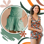 Versatile swimsuit with integrated bra for perfect beach moments