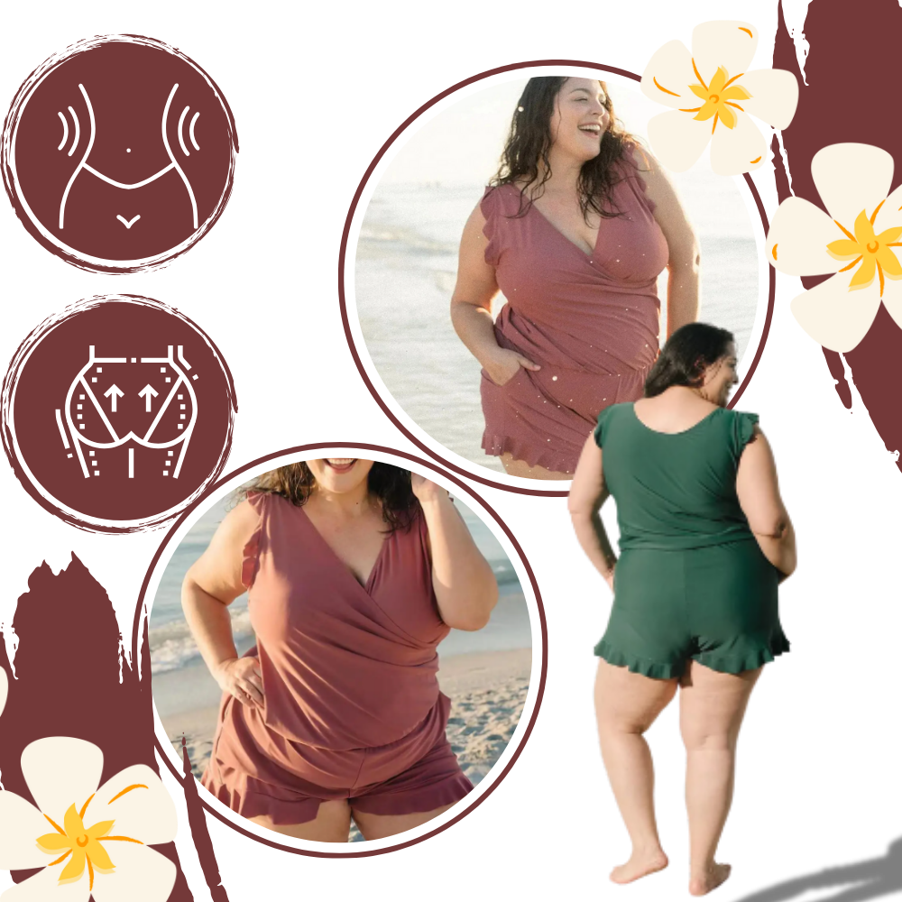 Versatile swimsuit with integrated bra for perfect beach moments