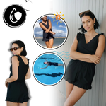 Versatile swimsuit with integrated bra for perfect beach moments