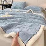 Wohlfühl Wärme-Decke – Kuschelige Fleece-Winterdecke mit doppeltem Design