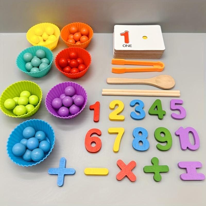 Farbenfrohes Zählset für frühe Mathematikfähigkeiten
