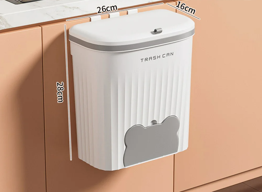 Wand-Mülleimer für Küche und Bad – 8,5L / 12L mit Deckel