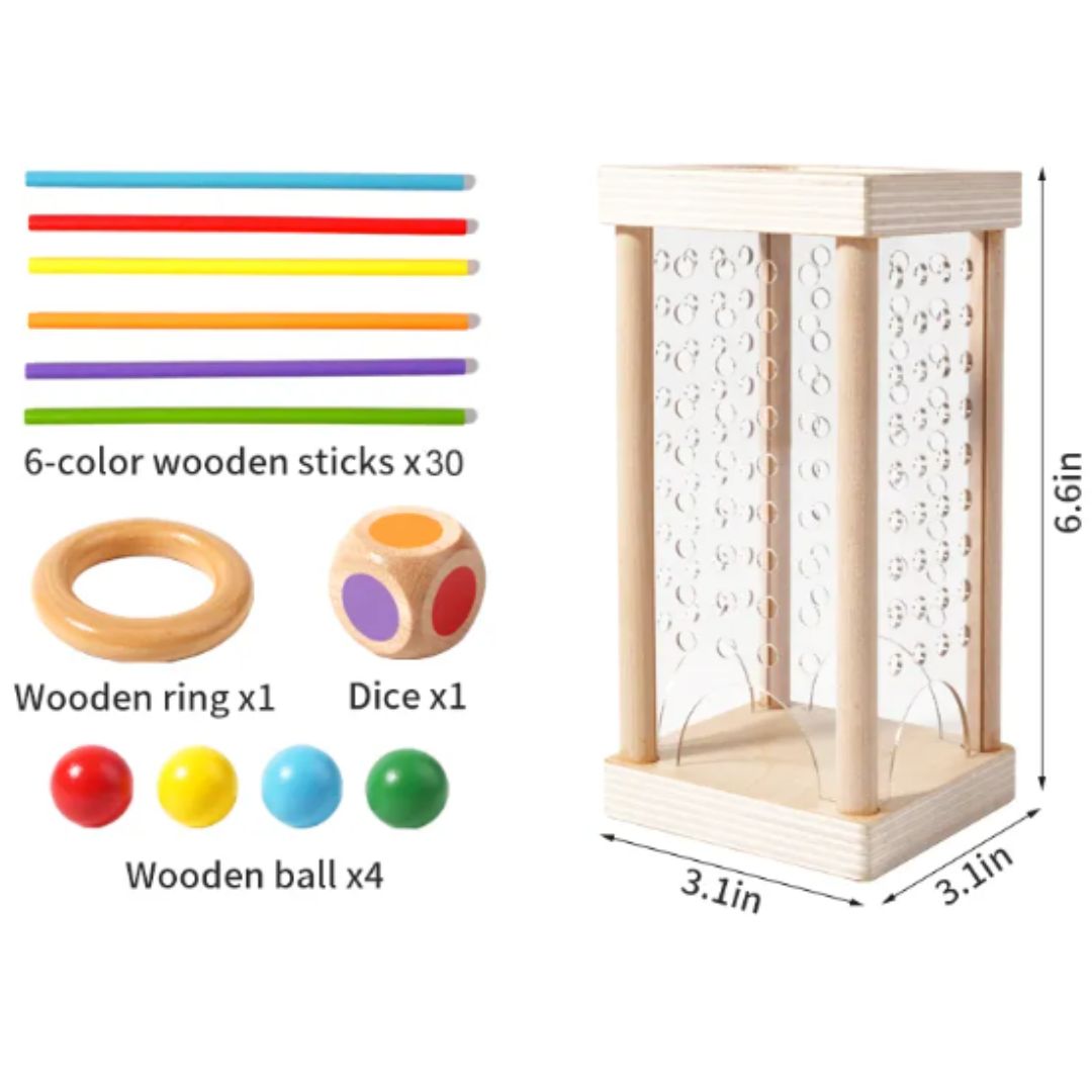 Holz-Stapelspiel 3-in-1 – Konzentration und Geschicklichkeit fördern