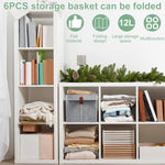Six-Piece Felt Organizer Set | 12 L Foldable Storage Solutions for Your Home