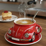 Retro-Ceramic-Becher mit 3D-Design – Ideal für Kaffee und Tee