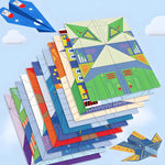 Bausatz für Papierflieger inklusive Anleitung