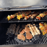 Edelstahl Grillspieße mit praktischer Schaufel (3er Set)