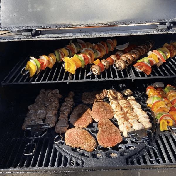 Edelstahl Grillspieße mit praktischer Schaufel (3er Set)
