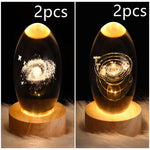 3D Kristalllicht mit LED für eine entspannte Atmosphäre