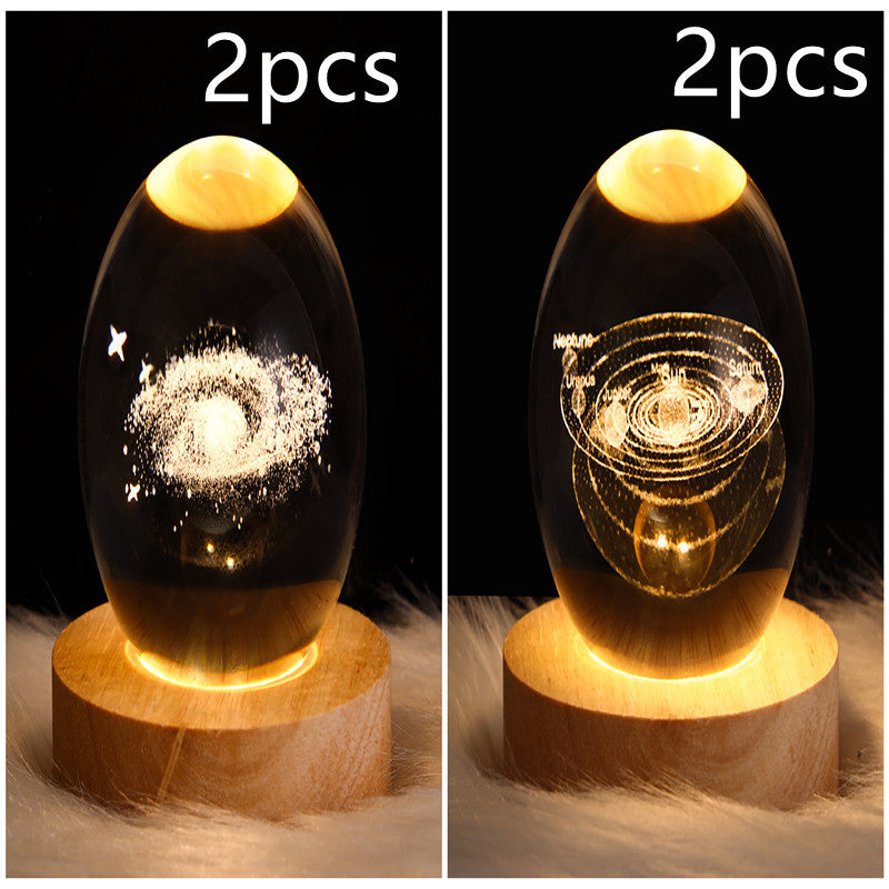 3D Kristalllicht mit LED für eine entspannte Atmosphäre