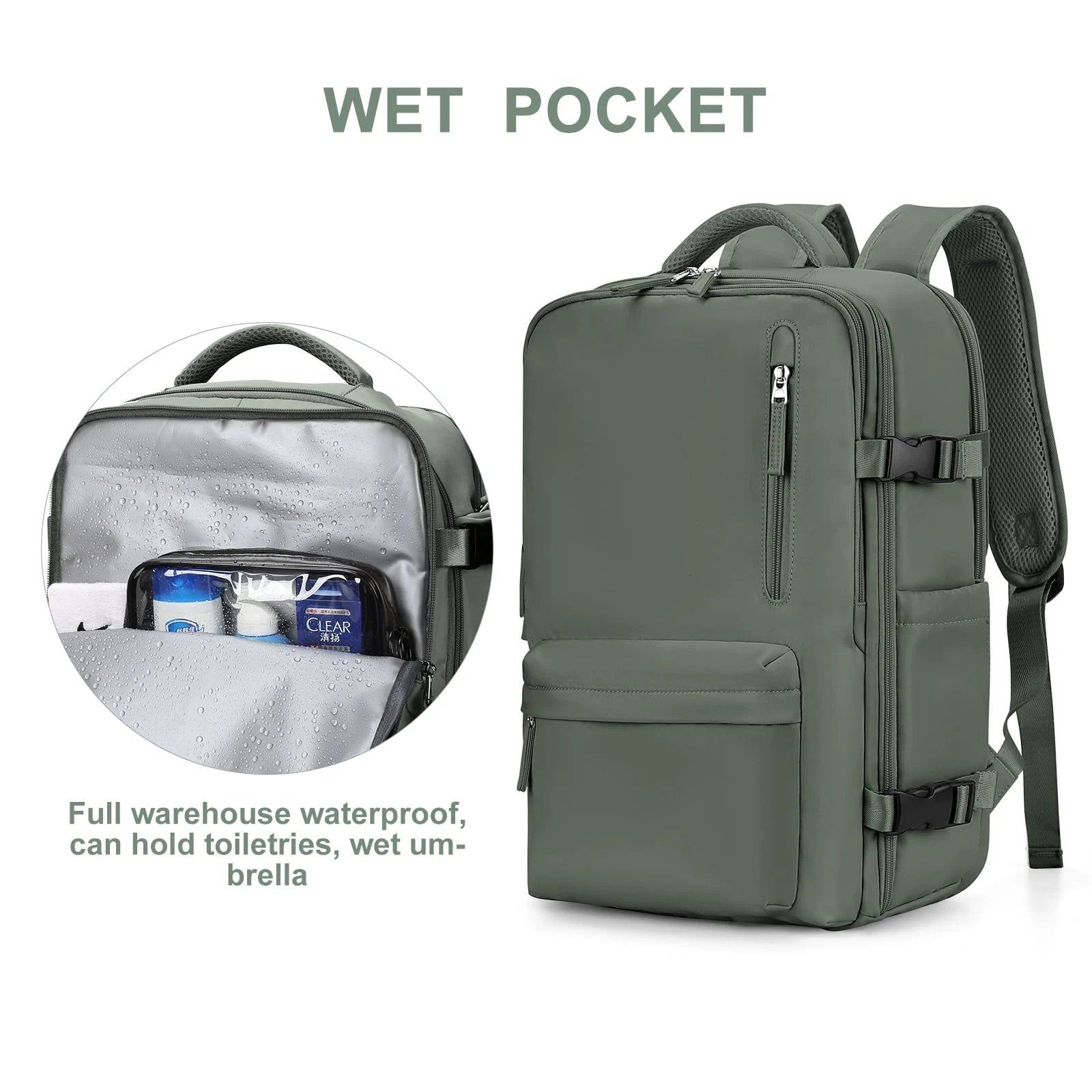 Women's Multifunctional Waterproof Adventure Backpack