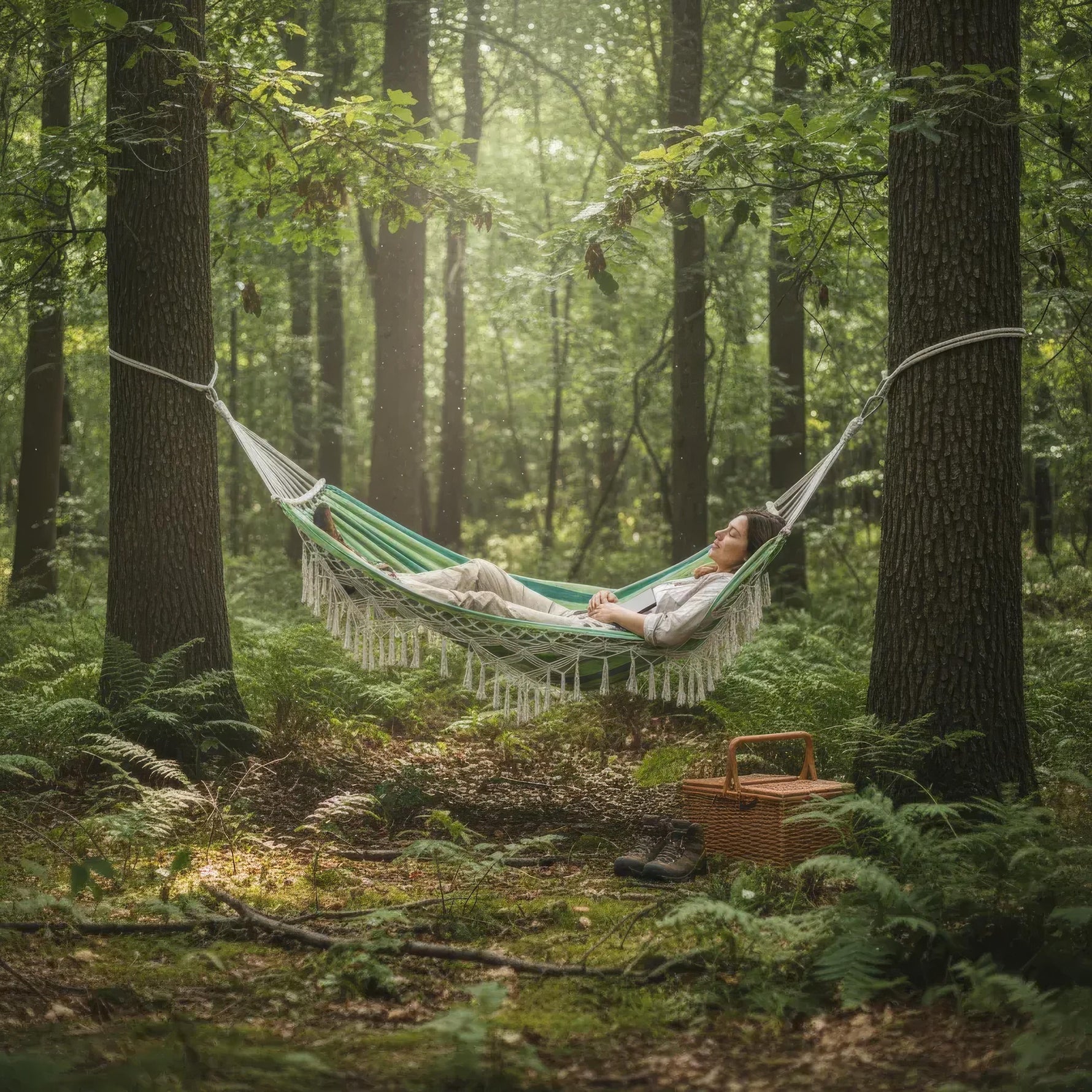 Comfortable and portable hammock for relaxing days outdoors