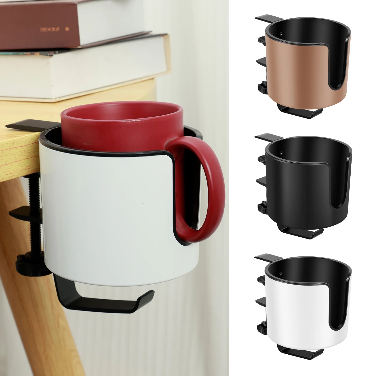 Practical 2-in-1 Drink and Headphone Holder for Desks