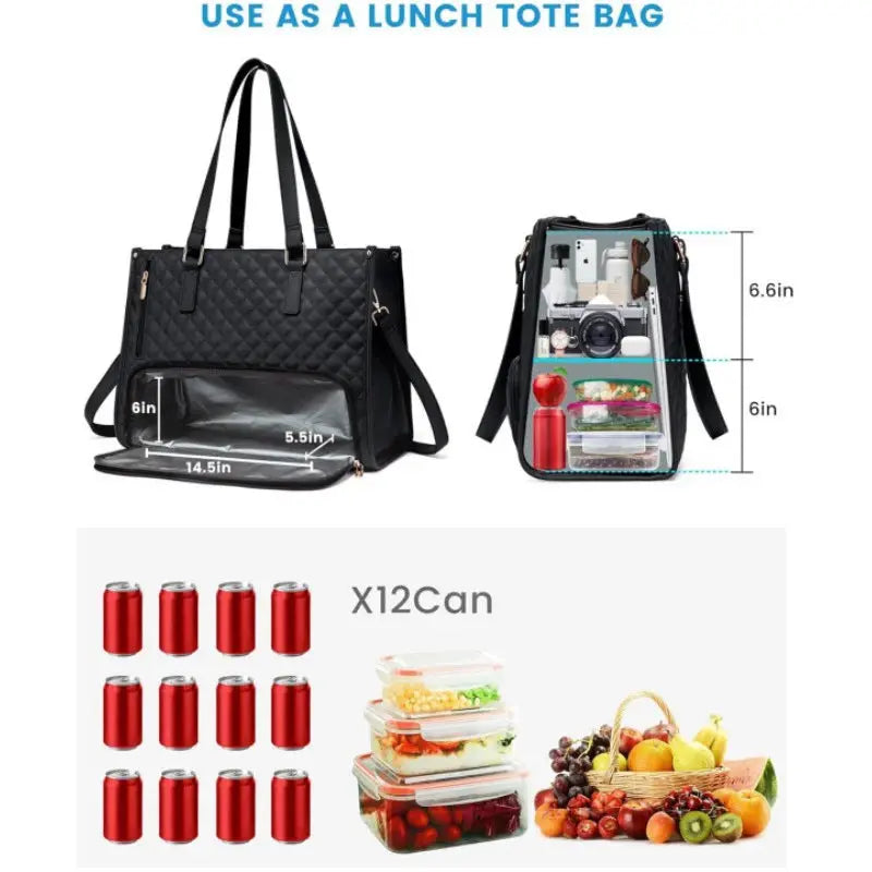 Comfortable 2-in-1 Bag for Laptop and Meals
